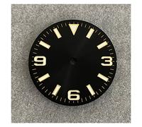 GLBMLMTHZP 28.5mm Reloj Dial + Manos Verde Luminoso Sun Pattern Modificado 369 Nail Men's Reloj Faces Accesorio Fit NH35 / NH36 / 4R / 7S Movimiento Esfera del reloj(C1)
