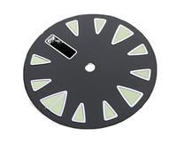 GLBMLMTHZP 28.5mm SKX 007 SKX 009 SBBN033 / SBDX017 Dial de reloj luminoso verde negro Fecha del día NH36 Movimiento automático Esfera del reloj