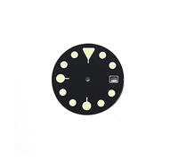 GLBMLMTHZP 28.5mm Skx007 Esmalte de marcas luminosas dial negro compatible con Japón NH35 NH36 Movimiento automático Esfera del reloj