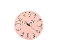 GLBMLMTHZP 29mm colorido reloj reloj + reloj manos conjunto verde luminoso accesorios de relojes relojes de reloj for NH35 / NH36 / 8215 / Compatible con Mingzhu 2813 Movimiento. Esfera del reloj(Pink