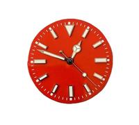 GLBMLMTHZP 29mm colorido reloj reloj + reloj manos conjunto verde luminoso accesorios de relojes relojes de reloj for NH35 / NH36 / 8215 / Compatible con Mingzhu 2813 Movimiento. Esfera del reloj(Red