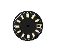 GLBMLMTHZP 29mm Negro Mecánico Reloj Dial Japón C3 Super Luminoso Marcas Fecha Ajuste NH35A Movimiento automático Esfera del reloj