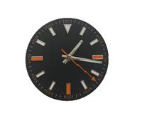 GLBMLMTHZP 29mm Watch Dail set con las manos del reloj compatible con MIYODA 8215/8200/8205 / 821A Compatible con Mingzhu 2813/3804 Accesorios de relojes mecánicos Esfera del reloj(Noir)