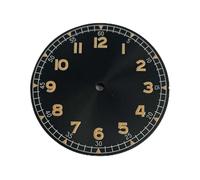 GLBMLMTHZP 33. 5mm Reloj de reloj for NH35 / NH36 / 7S // 4R Movimiento for esfera verde verde luminosa verde. Esfera del reloj(Arancione)