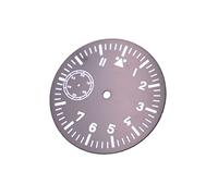 GLBMLMTHZP 38.9mm negro estéril marcas de reloj marcas luminosas marcas compatibles con Eta 6497 O St3600 Movimiento Esfera del reloj(B)