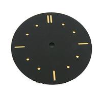 GLBMLMTHZP 38.9mm Sandwich Black Dial No se compatible for el logotipo for Eta 6497 6498 Devanado de la mano St36 Reloj de movimiento for partes. Esfera del reloj