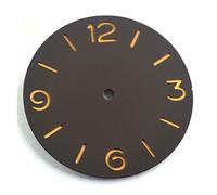 GLBMLMTHZP 38.9mm Sandwich Pure Coffee Dial compatible con Eta 6497 6498 Movimiento mecánico de reloj de viento de mano. Esfera del reloj