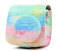 GLBMLMTHZP Accesorios de la cámara Artista Pintura al óleo PU Cuero Cámara instantánea Bolsa de Hombro Estuche Protector Estuche Protector Estuche Apto for Fujifilm Mini 9 8 8+ Bolso de la cámara