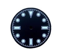 GLBMLMTHZP Accesorios de reloj de dial Literalmente modificado 28.5mm ensamblaje japonés NH35 Movimiento automático luminoso verde blanco naranja. Esfera del reloj(NO logo white)