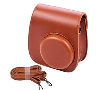 GLBMLMTHZP Bolsa de Bolsa de cámara instantánea portátil PU Cinturón de Cuero Correa de Hombro Ajuste for Fujifilm Ajuste for Fuji Mini 11 Bolso de la cámara(Marrone)