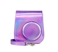 GLBMLMTHZP Bolsa de cámara Funda Protectora de Color Brillante Cámara de Cuero Retro Cámara de Cuero Ajuste for Fuji Fit for Polaroid Mini 11 Bolso de la cámara(C)