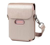 GLBMLMTHZP Bolsa de Impresora PU Bolsa de Almacenamiento de Cuero Azul Pink Blanco Correa de Hombro Bolsa de Asas Bolsa de Hombro Ajuste for Fujifilm Mini Link Bolso de la cámara(Rosa)