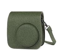 GLBMLMTHZP Bolsa for cámara Funda de Cuero PU Bolsa for cámara con Correa for el Hombro Apta for Mini 9 8 8+ Bolso de la cámara(Verde)