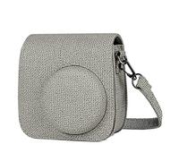 GLBMLMTHZP Bolsa for cámara Funda de Cuero PU Bolsa for cámara con Correa for el Hombro Apta for Mini 9 8 8+ Bolso de la cámara(Light Grey)