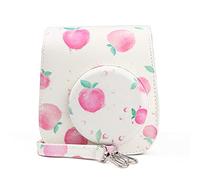 GLBMLMTHZP Bolso de la cámara de la PU de la Fruta del melocotón Bolso de la Correa del Hombro de la cámara instantánea Funda Protectora Bolsa de la Caja Protectora Apta for Fujifilm Mini 11 Bolso de