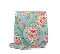 GLBMLMTHZP Bolso de la cámara Flor PU Cuero Mini Cámara de película Bolso de Hombro Funda Protectora Funda Protectora Bolsa Apta for Fujifilm Apto for Mini 11 9 8 Bolso de la cámara(Z)