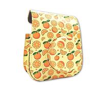 GLBMLMTHZP Bolso Protector de cámara de Color Naranja de Verano Bolso de Hombro de Cuero con Chip Retro Adecuado for Fuji Fit for Mini 11 Bolso de la cámara