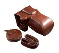 GLBMLMTHZP Caja de Cuero for Bolsa de Almacenamiento de Correa Protección de café Foto de fotografía Ajuste for Canon 77D 800D Bolso de la cámara