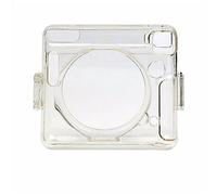 GLBMLMTHZP Camera Bag Retro PU Leather Case Shoulder Strap Bag Portable Protective Bag Fit For FUJIFILM Fit For Square SQ6 Bolso de la cámara(Clear)