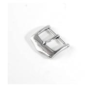 GLBMLMTHZP Cierre de banda de reloj de acero inoxidable 10mm 12mm 14mm16mm 18 mm 20 mm 22 mm de plata de oro de oro de cuero de metal de oro correa cinturón de hebilla Hebilla de mesa(Silver,18mm)