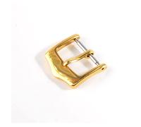 GLBMLMTHZP Cierre de banda de reloj de acero inoxidable 10mm 12mm 14mm16mm 18 mm 20 mm 22 mm de plata de oro de oro de cuero de metal de oro correa cinturón de hebilla Hebilla de mesa(GOLD,16mm)