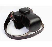 GLBMLMTHZP Cinturón de Cuero de la Bolsa de Lentes de 18-50 mm for diseño de batería Abierta PU Bolsa de Cuero de Cuero Ajuste for Fuji XT10 XT20 XT30 Bolso de la cámara(Noir)