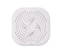 GLBMLMTHZP Colador de silicona for desagüe ducha, recogedor pelos, tapa for bañera baño con ventosa 5,9 pulgadas, apto for y cocina Cubierta de drenaje de piso de acero(Wit)