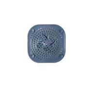 GLBMLMTHZP Colador de silicona for desagüe ducha, recogedor pelos, tapa for bañera baño con ventosa 5,9 pulgadas, apto for y cocina Cubierta de drenaje de piso de acero(Blu)