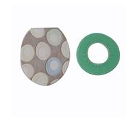 GLBMLMTHZP Conjuntos de dos piezas Funda de asiento de inodoro de Linter de algodón y alfombra Juego de baño Tapas de tapas de asiento de inodoro decorativas asiento de tocador(Verde)