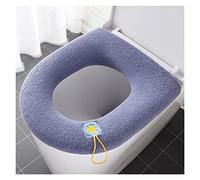 GLBMLMTHZP Cubierta de asiento de inodoro de felpa cálida, 2 uds. asiento de tocador(Morado)