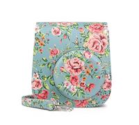 GLBMLMTHZP Cubierta DE CÁMARA Cubierta DE PUBLICA PUBLICA Plante Flor Flor PRINCIPANTE PU Bolsa Retro de Cuero Ajuste for Fuji Fit For Instax Fit for Polaroid Mini 11 8 9 Mini11 Bolso de la cámara(C)