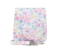 GLBMLMTHZP Cubierta DE CÁMARA Cubierta DE PUBLICA PUBLICA Plante Flor Flor PRINCIPANTE PU Bolsa Retro de Cuero Ajuste for Fuji Fit For Instax Fit for Polaroid Mini 11 8 9 Mini11 Bolso de la cámara(B)