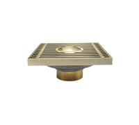 GLBMLMTHZP Cubierta de drenaje piso 10 cm, desagüe residuos ducha, junta lavadora, colador baño y cocina, desagües, latón negro, oro rosa Cubierta de drenaje de piso de acero(Gold)