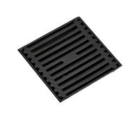 GLBMLMTHZP Desagüe de piso balsa bambú acero inoxidable negro 4/5 pulgadas for baño, balcón, piscina sanitaria, drenaje gran desplazamiento a prueba olores Cubierta de drenaje de piso de acero