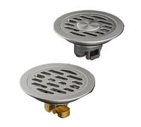 GLBMLMTHZP Desagüe de suelo circular doble uso for lavadora baño, acero inoxidable 304, a prueba olores Cubierta de drenaje de piso de acero(SY9.8x9.8cm(G))