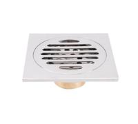 GLBMLMTHZP Desagüe de suelo estilo rolse dorado, desagüe ducha, níquel cepillado, DR087 Cubierta de drenaje de piso de acero(Chrome)