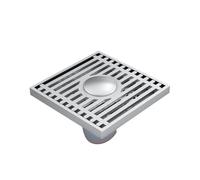 GLBMLMTHZP Desagüe de suelo for máquina, antiolor, for ducha, desagües, baño, lavadero, accesorios Cubierta de drenaje de piso de acero(Chrome)