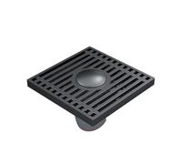 GLBMLMTHZP Desagüe de suelo for máquina, antiolor, for ducha, desagües, baño, lavadero, accesorios Cubierta de drenaje de piso de acero(Matt Black)