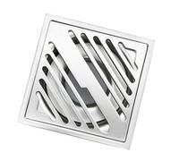 GLBMLMTHZP Desagües de acero inoxidable for suelo baño, antirayas, desodorante, desagüe balcón, ducha, filtro pelo for inodoro Cubierta de drenaje de piso de acero(Brushed 9)