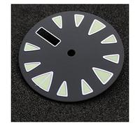 GLBMLMTHZP Dial de reloj estéril negro 28.5mm Súper C3 Marcas luminosas Fecha Ventana Reloj Partes adecuadas for NH36 Movimiento automático Esfera del reloj(Model-3)