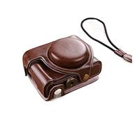 GLBMLMTHZP Duradero y Exquisito Cuero Retro Color de CUBIERTE Sólido Cámara Cámara de Cámara Dedicada Bolso Funda Protectora Ajuste for Sony ZV1 Bolso de la cámara(3)
