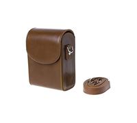 GLBMLMTHZP Estuche for la Camara PU Caja Protectora de Cuero for Correa de Hombro en Forma for Sony HX60 / HX50 Apto for Canon G9X SX700 SX170 S90 S110 S120 G7X G7 XII Bolso de la cámara(Auburn)