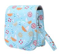GLBMLMTHZP Foto estudio CLORURO DE POLIVINILO Bolsa de cámara Funda protectora Bolso protector de cámara instantánea for correa de hombro Ajuste for Fujifilm Instax Mini 11/9/8 bolso de la cámara(Blu)