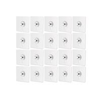 GLBMLMTHZP Ganchos adhesivos for marcos de fotos, pósteres, impermeables, accesorios cocina y baño, ganchos tornillo Gancho para baño(20PCS)