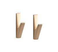 GLBMLMTHZP Ganchos de pared mate FIZP, accesorios baño, ganchos for abrigos, llaves, sombreros, bolsos, gancho decorativo for el hogar, dorados, 2 piezas Gancho para baño(Bronze)