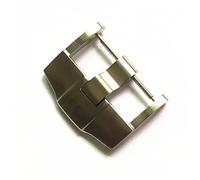 GLBMLMTHZP Hebilla duradera de la banda de reloj de acero inoxidable for AP 24mm Silver Black Rose Gold Metal Cepillado Metal Canda Correa Cierre de correa Accesorios Hebilla de mesa(Silver)