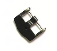GLBMLMTHZP Hebilla duradera de la banda de reloj de acero inoxidable for AP 24mm Silver Black Rose Gold Metal Cepillado Metal Canda Correa Cierre de correa Accesorios Hebilla de mesa(Noir)