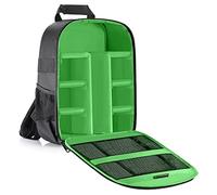 GLBMLMTHZP Mochila de protección de partición Impermeable y a Prueba de Golpes a Prueba de Golpes, Adecuado for SLR/Digital SLR/batería de Lente de cámara sin Espejo Bolso de la cámara(Verde)