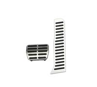 GLBMLMTHZP Pedales de coche AT AM compatibles for SEAT Leon Mk2 1P 2005-2012 aleación aluminio, almohadillas for pies, cubiertas diseño, reposapiés freno, accesorios for Almohadilla para pedal(Wit)