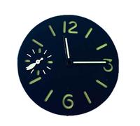GLBMLMTHZP Piezas de inserción de la cara del dial de reloj de 34,5 mm for las manos del reloj compatibles for las manos. Eta6497 / st3600 Reloj de movimiento accesorios luminosos verdes modifican Esf